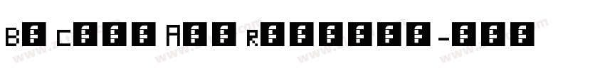 Be Cool Alt Regular字体转换